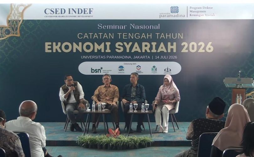 CSED INDEF Gelar Catatan Tengah Tahun Ekonomi Syariah