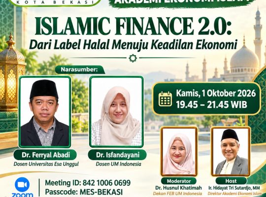Keuangan Syariah Tidak Lagi Cukup Hanya Halal, tetapi Harus Adil dan Berdampak