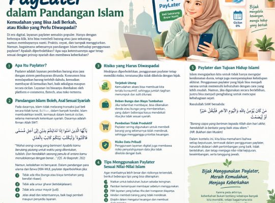 PayLater dalam Pandangan Islam: Kemudahan Digital atau Jebakan Utang? Menimbang Konsumsi, Syariah, dan Keberkahan